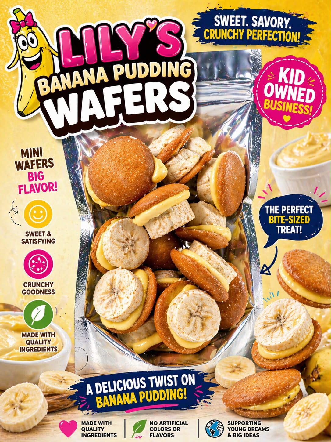 Lily's Banana Pudding Wafers