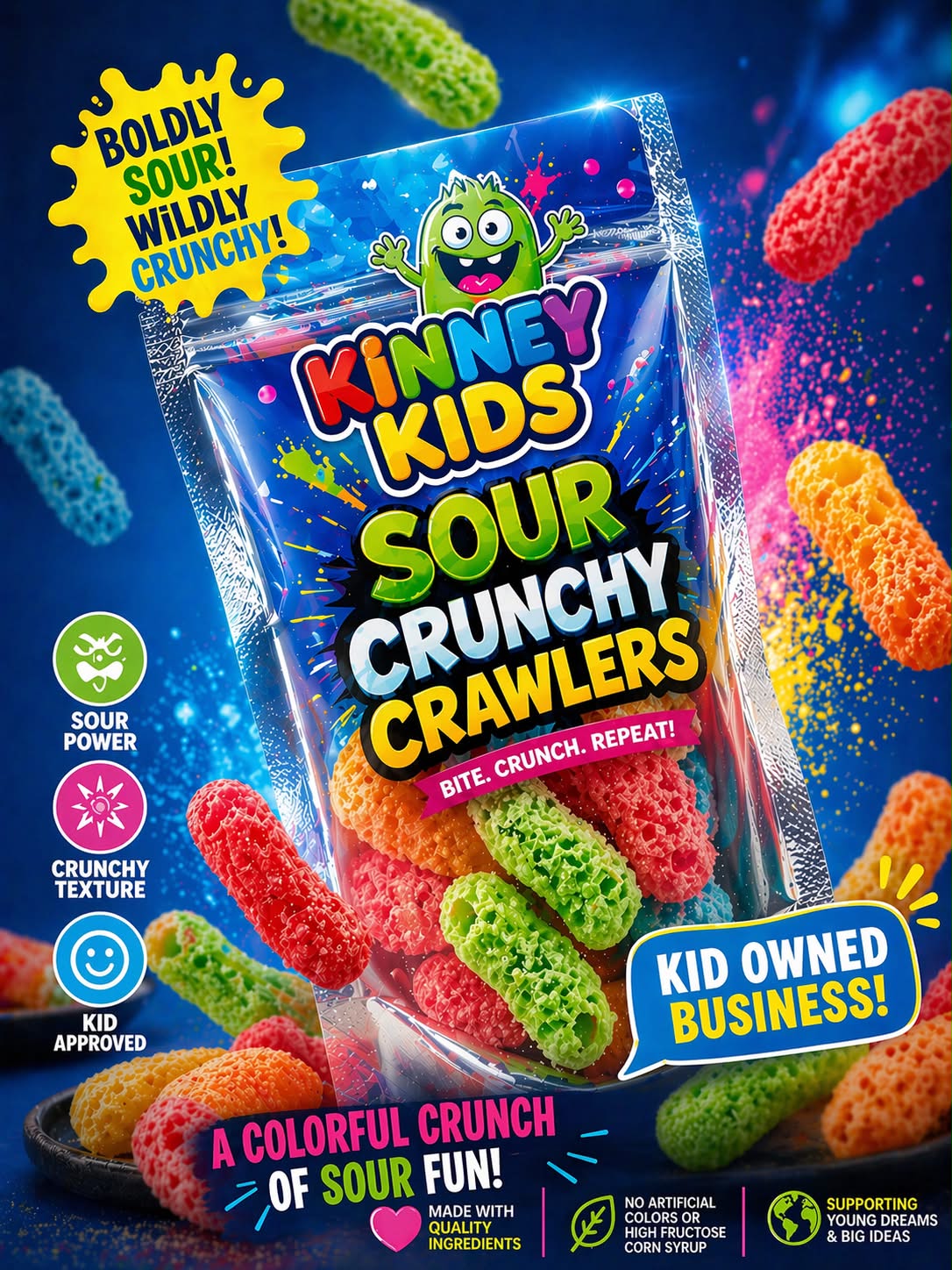 Sour Crunchy Crawlers